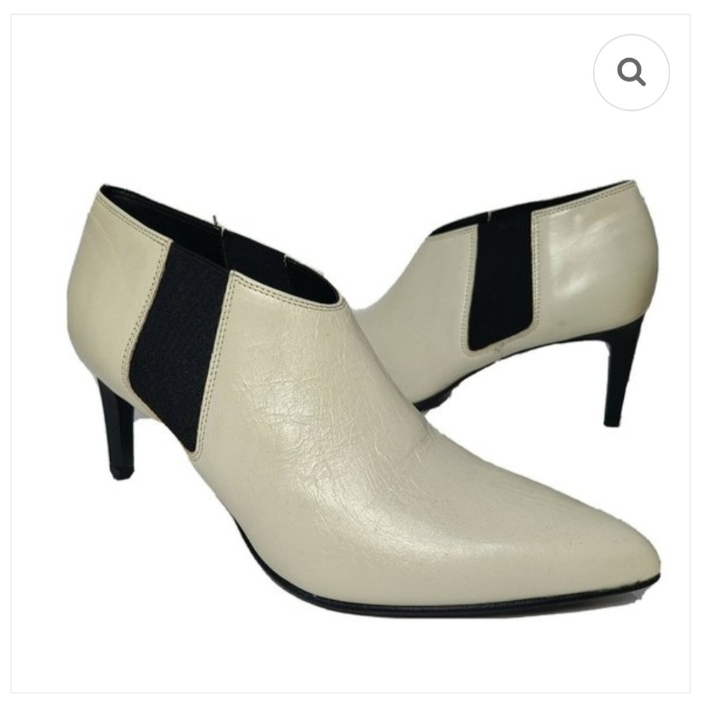 Rag & Bone Beha Chelsea Stiletto Pull-On Heeled Boots Italian Calf Leather Chic